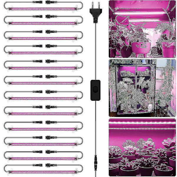 Anslutbara LED-växtlampor med fullspektrum för inomhusväxter 1 pcs 50 cm 1 pcs 50 cm