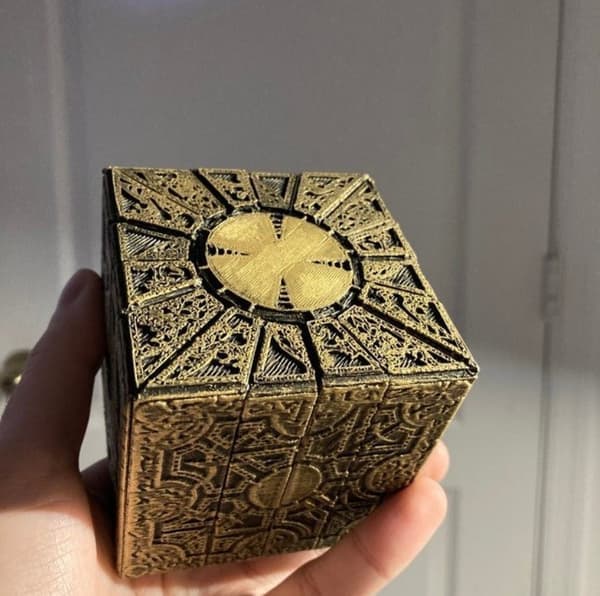 Fungerende Lemarchands Lament Configuration Lås Puslespillboks Fra Hellraiser Dekor