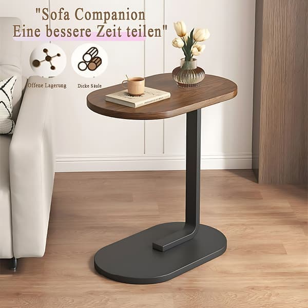 C-formet sidebord, 360° drejeligt