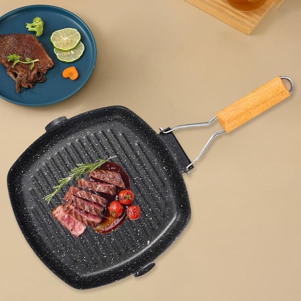 Frying Pan Cookware Omelette Pan for Kitchen Stainless Steel Electric Stove 28*28cm