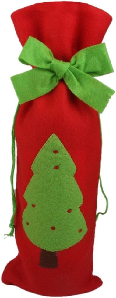 3-pack Julvinspåse Presentinslagning Dragskopåse Tomte Klart Trädmönster