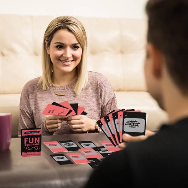 Card Game for Couples - Romantic Date Night with Command Cards, Valentine's Day & Anniversary Gift for Him & Her