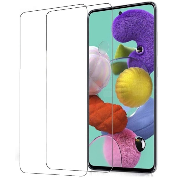 2-Pack Skärmskydd i Härdat Glas för Samsung Galaxy A51