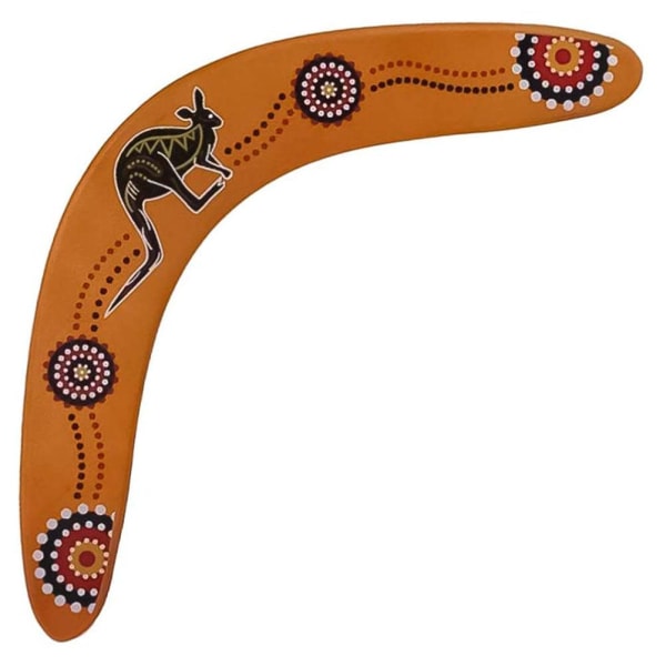 1 st Trä Boomerang för Tonåringar V-formad Boomerang Kasta Fånga Utomhusspel Barn Kasta Sportsleksak(36.6X6cm)