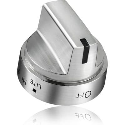 JZSH Replacement Stainless Steel Gas Range Knob, Compatible with WB03X24818 Burner Control.
