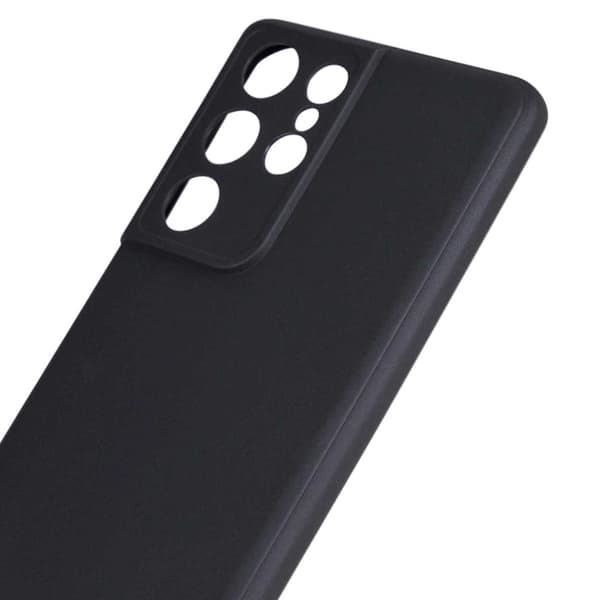 Thin Black Galaxy S21 Ultra Case Mobile Cover With Lens Protection Black black