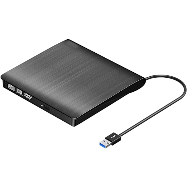 Extern CD DVD +/-RW-enhet USB 3.0 Protable USB DVD/CD ROM-brännare Optisk enhet Spelare Läsare Skrivare Bärbar dator Stationär dator, Mac MacBook Pro/Air,