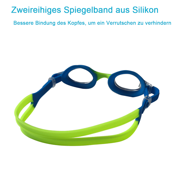 Simglasögon för barn, 2-pack simglasögon för barn, juniorpojkar, flickor, 3, 4, 5, 6, 7, 8, 9, 10 år, anti-imma UV-skydd