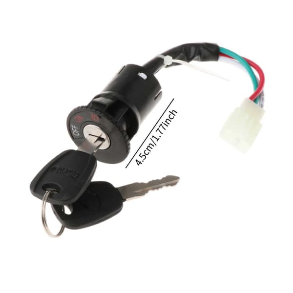 Tändningslåscylinder Låsslitstyrka Multifunktionell Bärbar Ström 3 cable