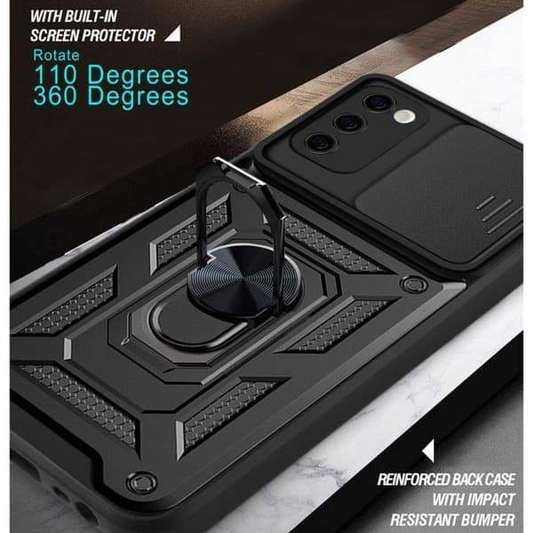 Skyddsfodral med kameraskydd & magnet Samsung Galaxy S20 FE Svart