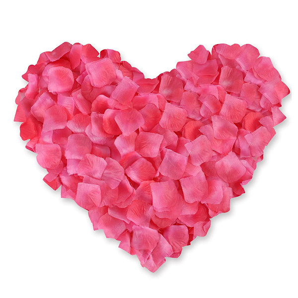 1200 stj konstgjorda rosenblad, blomsterblad i non-woven för romantisk , bröllop, fest, Alla hjärtans dag dekoration