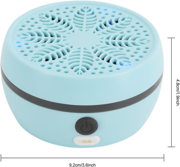 Portable Fruit Cleaning Machine - Mini Vegetable Washer with 3 Modes, 8 Liter Capacity, IPX7 Waterproof, Titanium Electrolysis (Sky Blue)