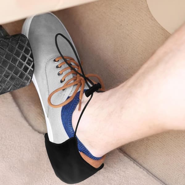 Unisex Shoe Heel Protector Mat Black 20 x 8 cm