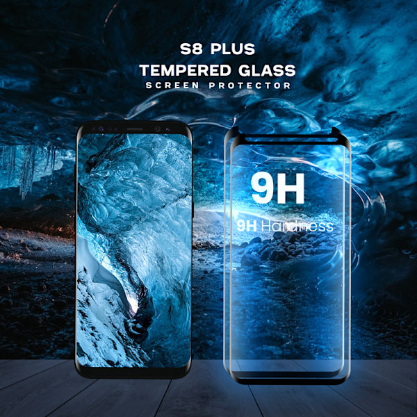 2 Pack Samsung Galaxy S8 Plus - Härdat glas 9H–Super kvalitet 3D