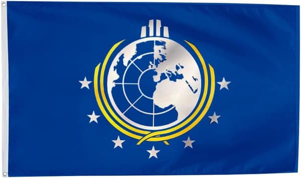 Udendørs dekorationsflag - Super Earth 3x5ft polyesterflag med dobbeltsyninger