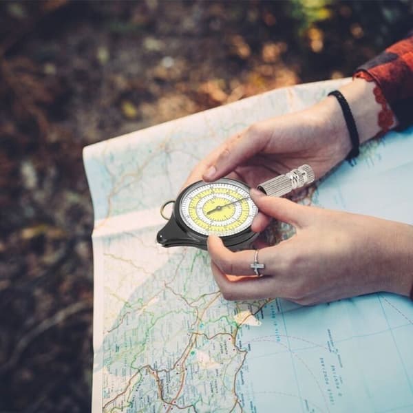 Mini Outdoor Map Measurer, Distance Calculator, Mapping Tool, Metal Wheel