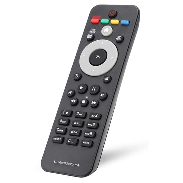 Fjernkontroll med store knapper for Philips RC 2820 Blu-ray-spiller