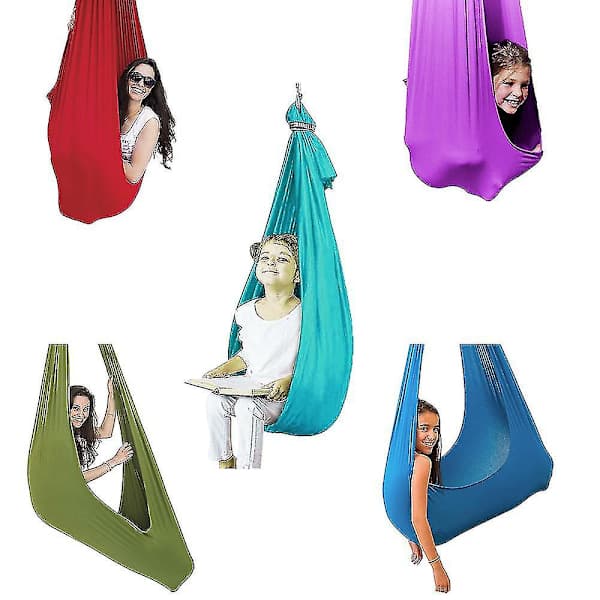 Mordely Sky Blue Yoga Set Yoga Hängmatta Trapetssele Inversion