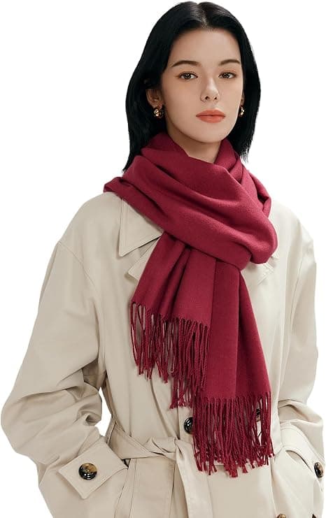 Vintertørklæde/sjal/omslag til kvinder med cashmere-følelse – Velegnet til bryllupper