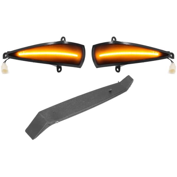 2x Dynamisk LED Blinklys Gult Speilmontert For Civic 8. (2005-2011) fra DEBUNS