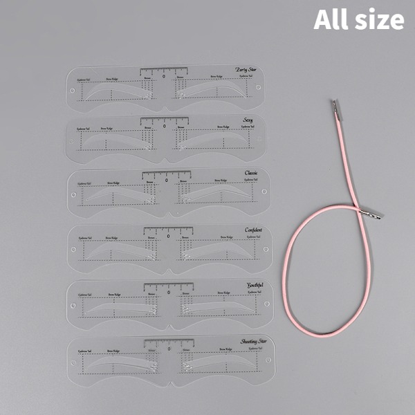 12 st Ögonbryn Shaping Stenciler Grooming Shaper Mall Makeup All All