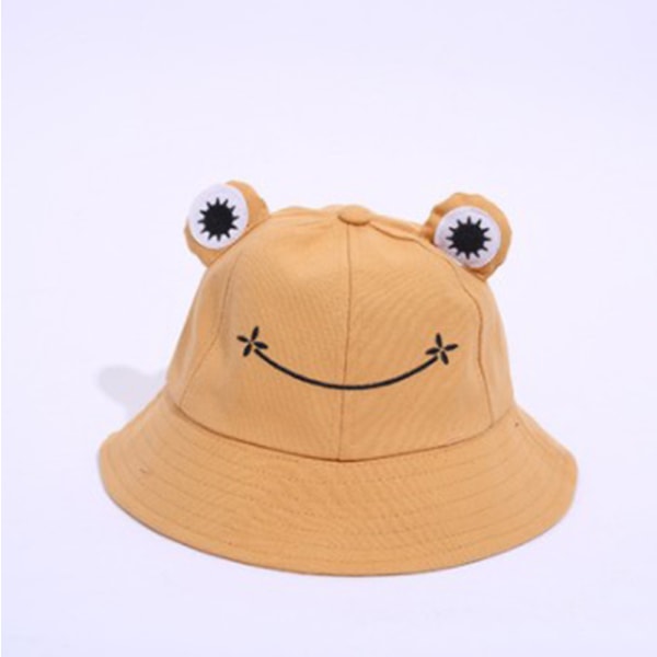Groda hatt hink solhatt för kvinnor groda hink hatt sommar utomhus hopfällbar andningsbar hink hatt för kvinnor