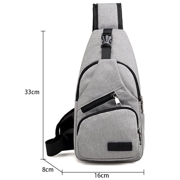 Sling Ryggsäck Multifunktionell Crossbody Väska Sling Väska Dagryggsäck Lätt En Rem Ryggsäck Sling Väska Ryggsäck för Vandring Promenader Cykling Resor