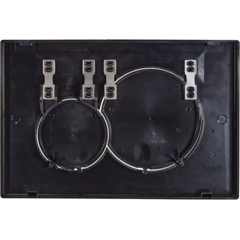 Dual Flush Plate: Gloss Black RAL 9005 (115.770.DW.5)