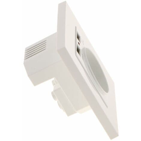 Wall Socket, Wall Socket with Dual USB 5V/2100mA, Recessed Socket with 2 USB Ports, Convenient and Easy to Use