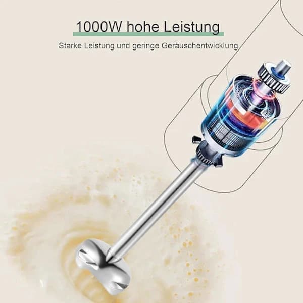 Håndblender 4-i-1 Hakker Køkken Elektrisk Håndblender, 100% Helt Ny