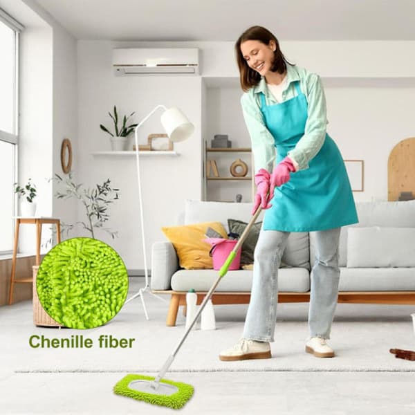 6 stk. mikrofiber moppeklude til Swiffer Sweeper Moppe Refill Dampmoppe, vådservietter, genanvendelige vaskbare moppepuder til flisegulve