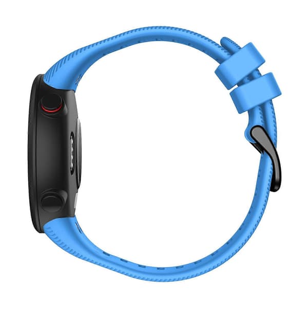 Silikonerem med sort spænde til Garmin Forerunner 45 Sky Blue