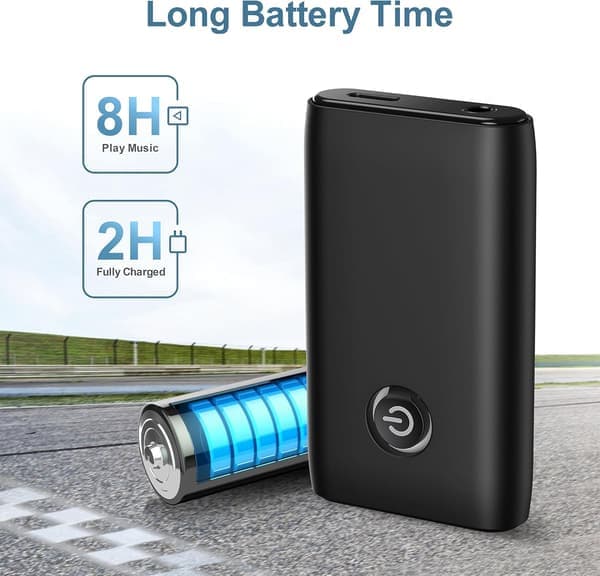 Upgraded Bluetooth 5.3 Transmitter and Receiver, Portable Wireless Adapter, 2-in-1 Auxiliary Audio Receiver for Computers, Headphones