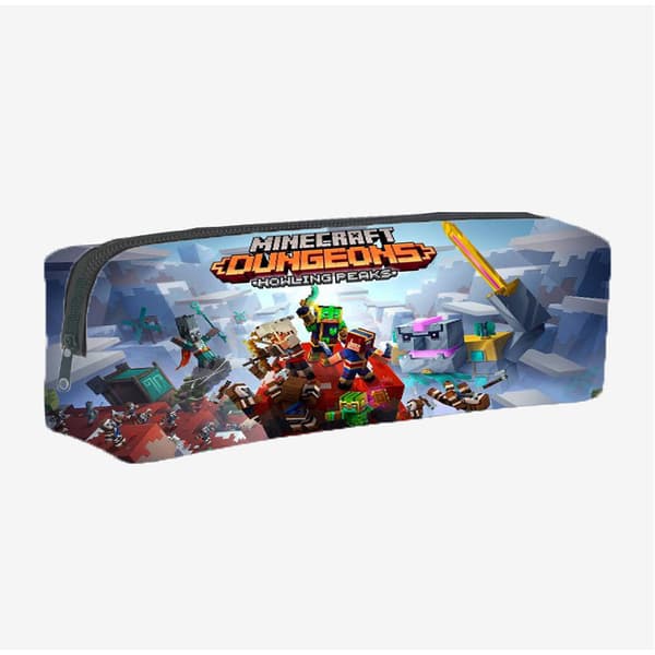 Nya Minecraft speltillbehör elev skolväska stor kapacitet elev pennfodral med dragkedja mönster 12 pattern 12