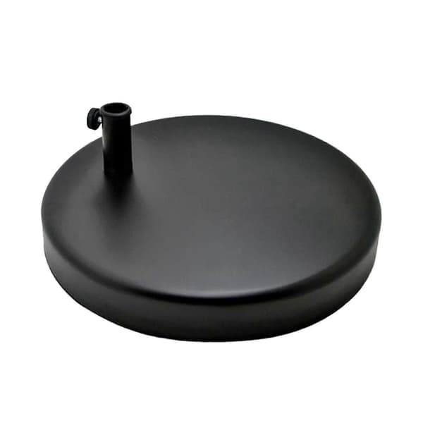 Metallampefod Baseplade Erstatning til Skrivebords-/Bordlampe, Robust Bundtilbehør Black