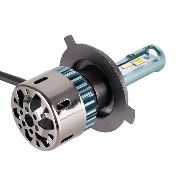 1 par H4 30W 3000LM SMD-1860 LED trefarvede forlygter - JZSH - DC12V - Til biler