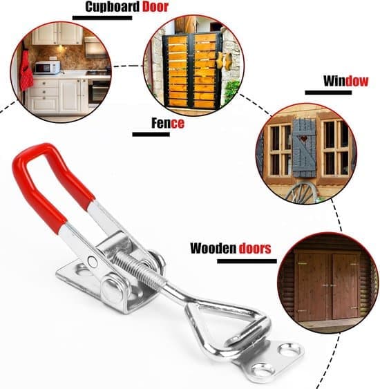 Toggle Latch - 10 Pieces - Adjustable - Knee Tensioner - Chest Latch - Lock Knob - Toggle Latch for Cabinets - Doors - Chests - Suitcases