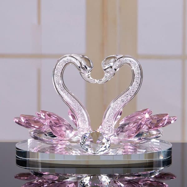 for Krystall for SVANE Figurinsamling Borddekorasjonspynt, for Krystall Samleobjekter til Jul, Bursdag, Fest, Valentinsdag