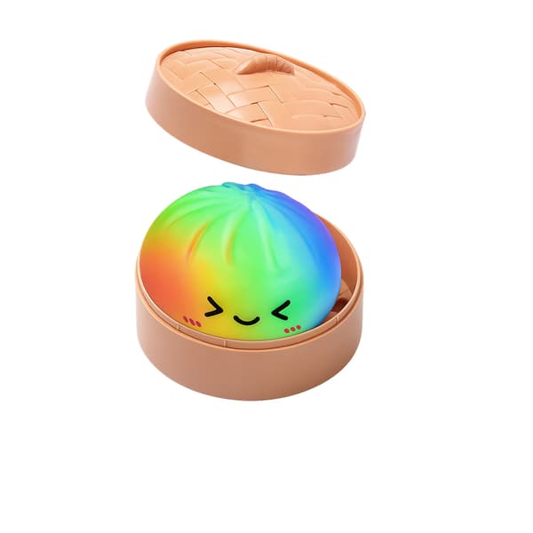 Jättedumpling Squishy, 6/10 tommer Jumbo Dumpling Stressbold, Blød Klembar Dej til Dekompression, Stresslindrende Bold