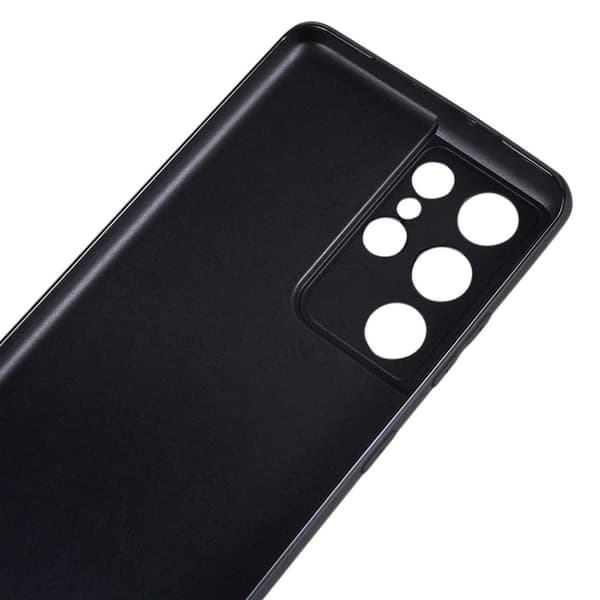 Thin Black Galaxy S21 Ultra Case Mobile Cover With Lens Protection Black black