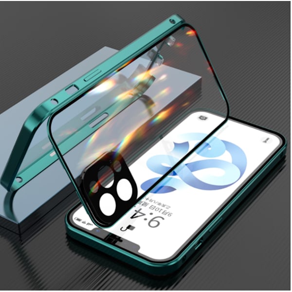 Sekretess magnetfodral för iphone 13 pro max grön grön