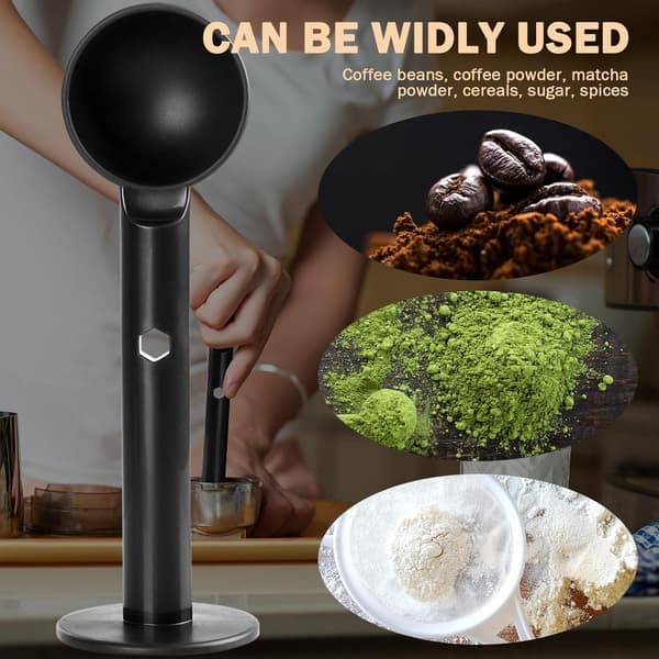 2-in-1 Espresso Coffee Bean Spoon - Replacement Scoop Tamper Tea Tool For Coffee Bean Spoon Coffee Measure (51mm)