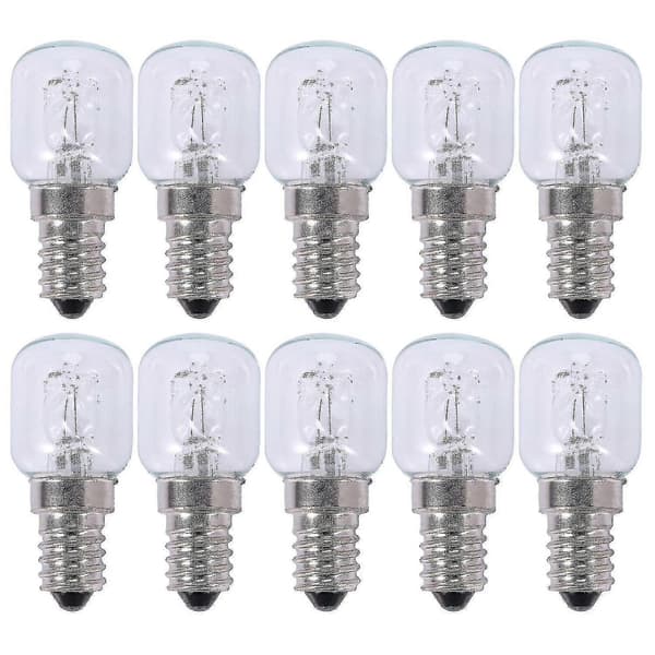 10x E14 Højtemperaturs pære 500 Grader 25w Halogen Boblepære_Supergave