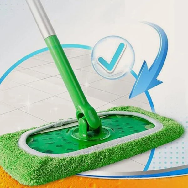 2-Pack Återanvändningsbar Sweeper Mikrofiberduk XL Grön 43x11,7cm grön