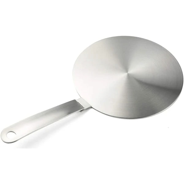 Induction Adapter, Conversion Plate for Induction Cooker, Heat Diffuser Plate with Detachable Handle and Base 20cm
