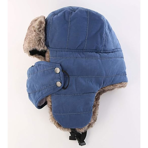 Trooper Trapper Hat, Varm Vinterhat, Jagthat med Maske, Ea