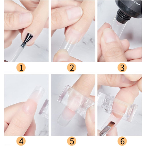 10 st Klar Nagelklippare Set, Gel Nagelklippare, Gel Naglar