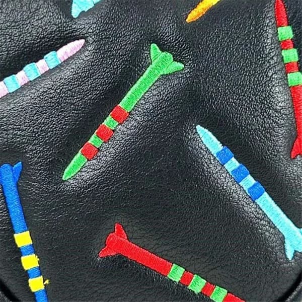 Magnetisk golfputterdeksel PU kølleputterdeksel Magnetisk lukking Golfhodebeskyttelse Bærbart golfputterdeksel, A