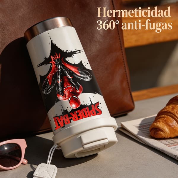 Bærbar kaffetermos 500 ml lekkasjesikker militær design Pink