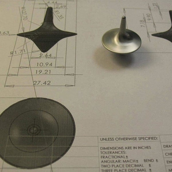 Bærbar Presisjons Metall Spinner Topp Premium Utsøkt Perfekt Balanse Skrivebordsgyro, Sinklegering Snurrebass Skrivebord